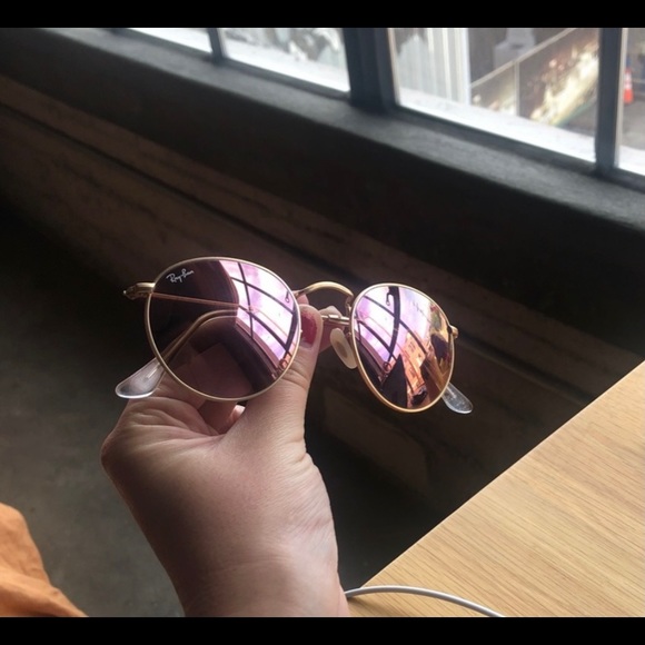 Rose Gold Ray Bans - Picture 2 of 3